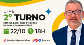 Nesta quinta-feira (22), às 18h, pelo perfil @juizluizfelipemedeiros