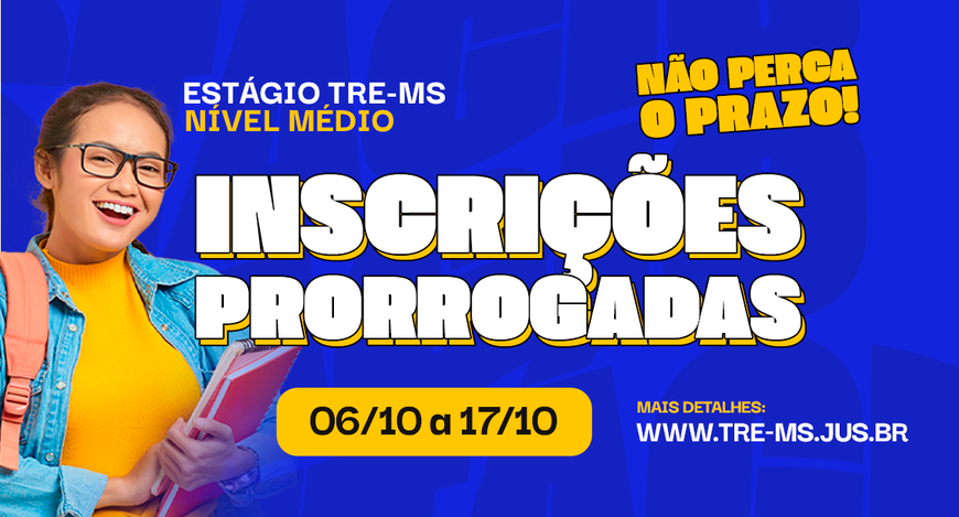 Interessados devem realizar a inscrição até o próximo dia 15 de outubro