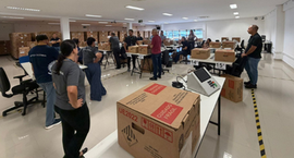 Treinamento prepara equipe que atuará no apoio aos cartórios eleitorais durante as Eleições 2026