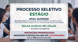 Candidatos podem se inscrever e realizar a prova on-line até as 12h do dia 2 de dezembro