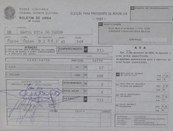 Boletim de Urna do 2º turno das Eleições municipais de Santa Rita do Pardo