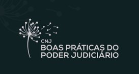 CNJ incentiva inscrição de boas práticas dos órgãos do Poder Judiciário Imagem com fundo azul escuro e a escrita "CNJ - Boas Práticas do Poder Judiciário" em cor branco...