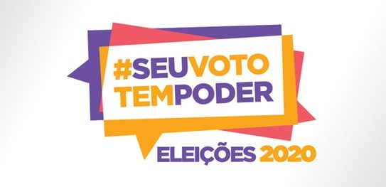 Com o mote #SeuVotoTemPoder, a logo reforça a importância da participação popular no processo el...