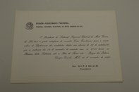 Convite do Tribunal Regional Eleitoral de Mato Grosso do Sul para sessão solene de diplomação do...