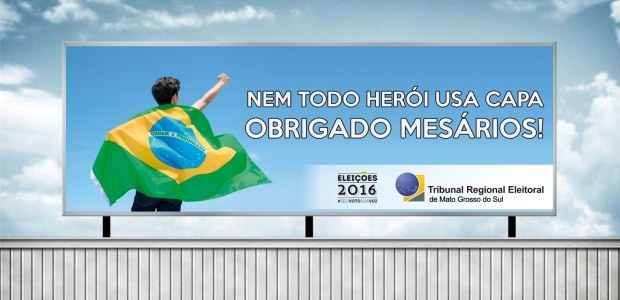 TRE-MS agradecimento aos mesários 2016