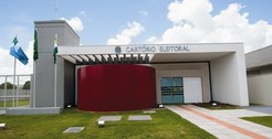 Fachada do cartório eleitoral de Chapadão do Sul