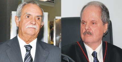 TRE-MS - Dirigentes do biênio 2013/2015 Des. Josué de Oliveira e Des. Atapoã da Costa Feliz.