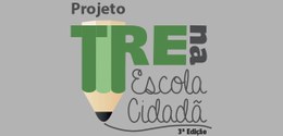 Logo do Projeto TRE-MS na Escola Cidadã 3ª Edição