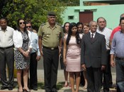 Foto dos presentes na solenidade de inauguração.