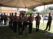 Apresentação da banda do exército na inauguração da nova sede do Cartório da 12ªZE, Coxim/MS.