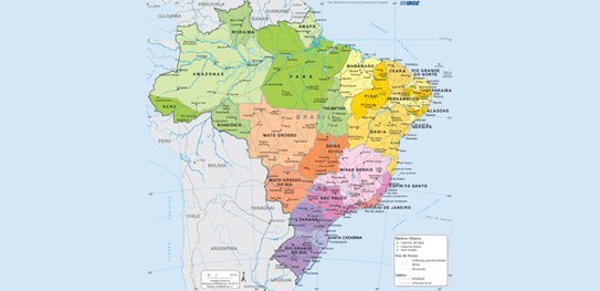 TRE-MS Mapa do brasil IBGE