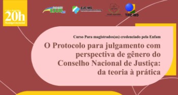 Ejud do TJMS abre inscrições de curso para magistrados A formação é realizada pela Ejud-MS em parceria com a Escola Judiciária Eleitoral de Mato Grosso...