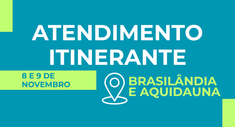 Justiça Eleitoral leva atendimentos itinerantes a Brasilândia e Aquidauana neste fim de semana Durante as ações, será possível emitir o primeiro título, transferir o domicílio eleitoral, regu...