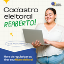 Serviços de emissão e regularização do título podem ser solicitados pela internet ou presencialm...