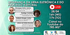 Justiça Eleitoral realizará live sobre segurança da urna eletrônica e processo eleitoral no dia 28
