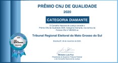Prêmio Diamante CNJ - TRE-MS