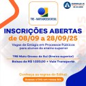 TRE-MS abre inscrições para estágio de nível superior