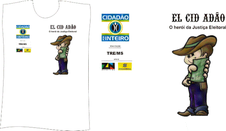 Camiseta Regata da Campanha Institucional Cidadão por Inteiro, com a logo da campanha do lado di...