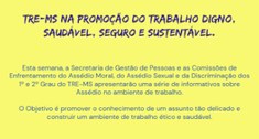 A série de informativos objetiva promover o conhecimento de um assunto tão delicado e construir ...