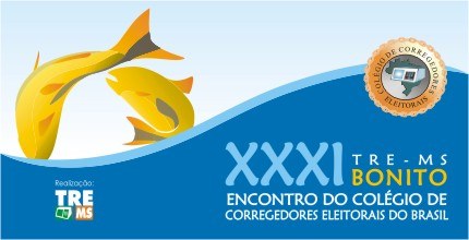 Logo do XXXI Encontro do Colégio de Corregedores Eleitorais, realizado em Bonito-MS.
